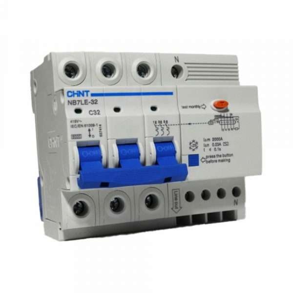 BREAKER DIFERENCIAL RIEL 3P+N 32A CHINT