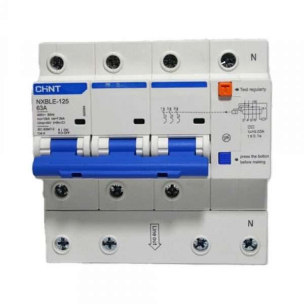 BREAKER DIFERENCIAL RIEL 3P+N 63A CHINT