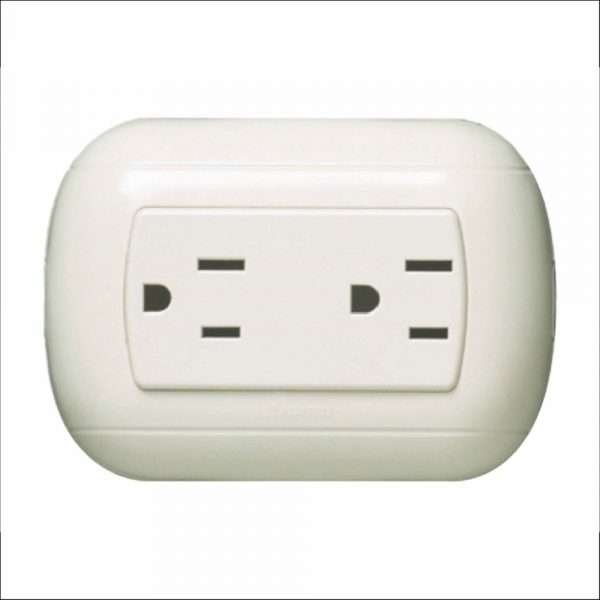BTICINO OVAL TOMA DOBLE POL.15A P38