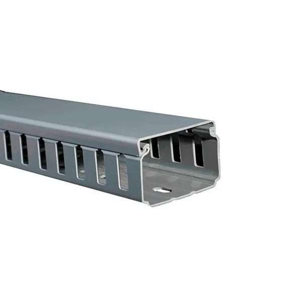 DX CANALETA RANURADA 60X60 GRIS 2MT 10092