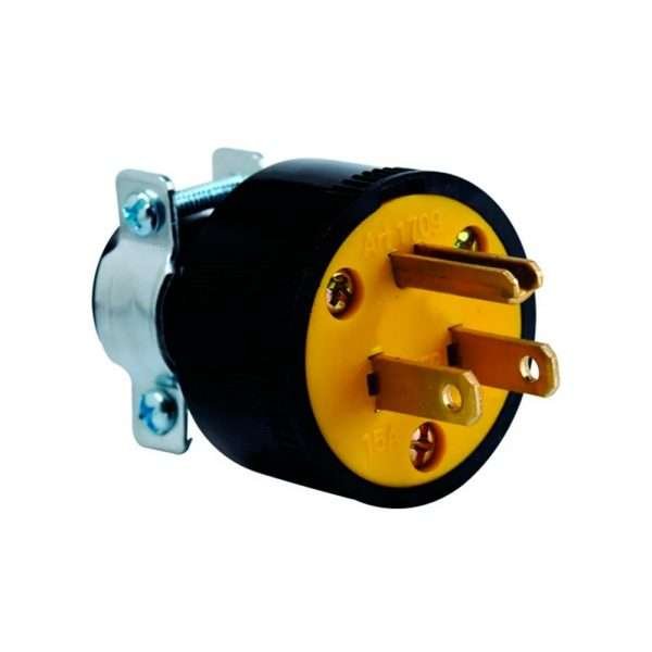 ENCHUFE 3P-15A-125V PROTECCION CAUCHO (VOLTIO)