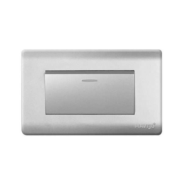 INTERRUPTOR SIMPLE CONMUTADO 10A 125/250V PLATEADO