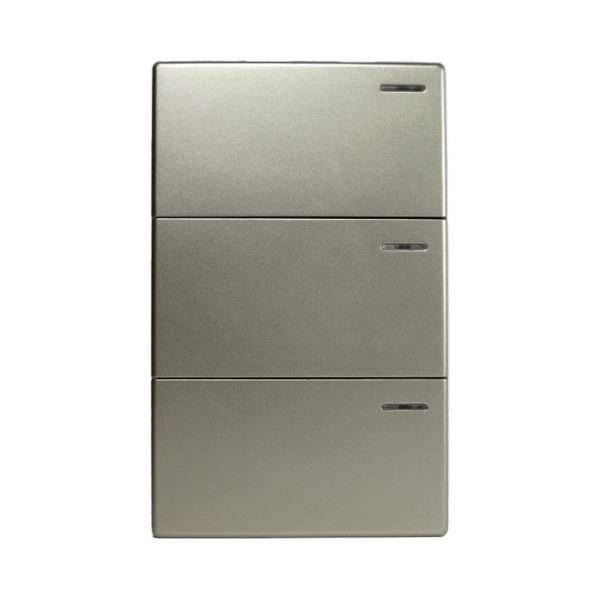 INTERRUPTOR TRIPLE L/P 10A 125/250V CHAMPAGNE OPTI