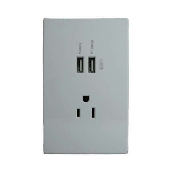 JACK 2XUSB (2.1A+1A) +TOMACO 15A BLANCO OPTIMUS