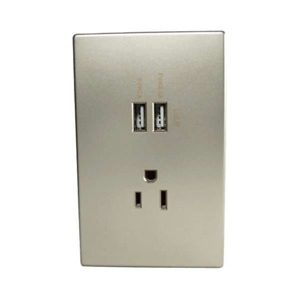JACK 2XUSB (2.1A+1A) +TOMACO 15A CHAMPAGNE OPTIMUS