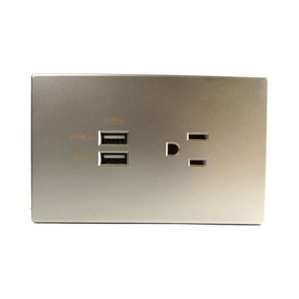 JACK 2XUSB (2.1A+1A) +TOMACO 15A CHAMPAGNE OPTIMUS