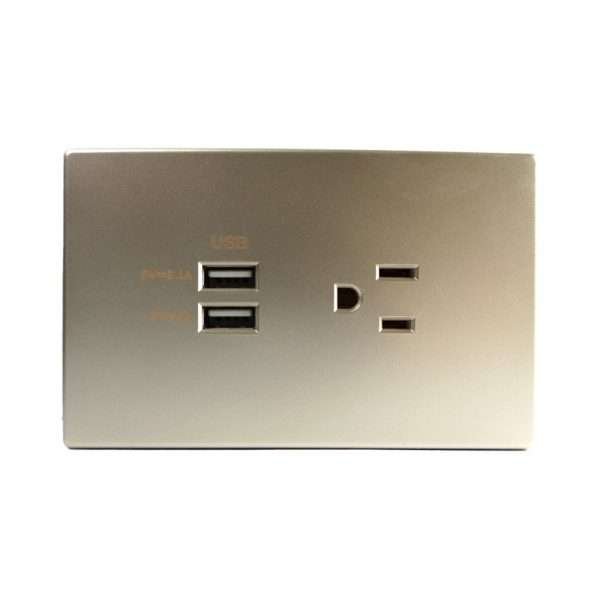 JACK 2XUSB (2.1A+1A) +TOMACO 15A CHAMPAGNE OPTIMUS