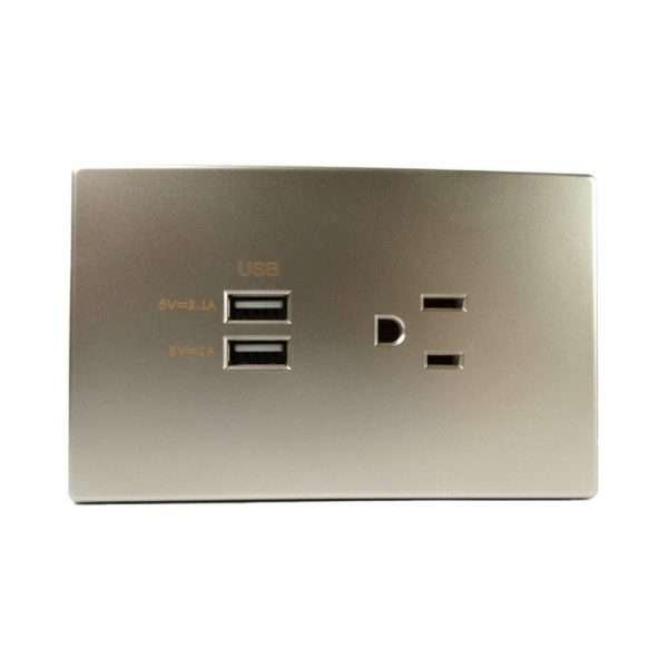 JACK 2XUSB (2.1A+1A) +TOMACO 15A CHAMPAGNE OPTIMUS