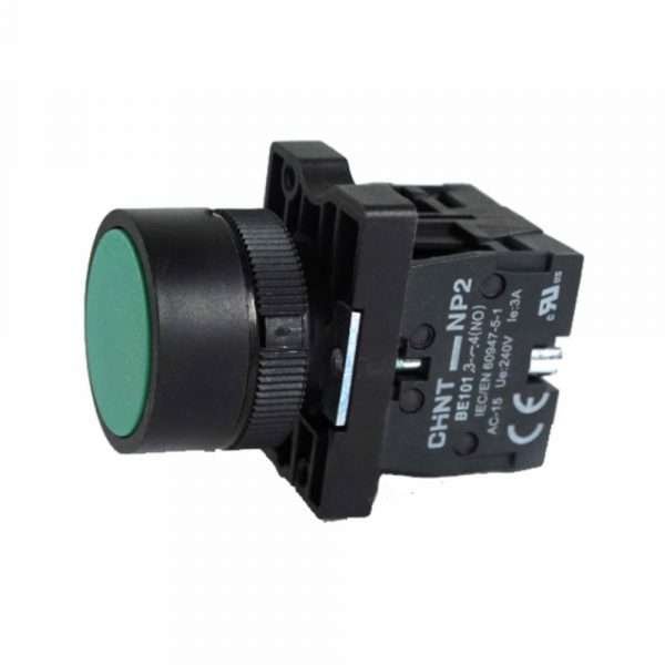 PULSANTE CHINT NP2-EA31 NO VERDE