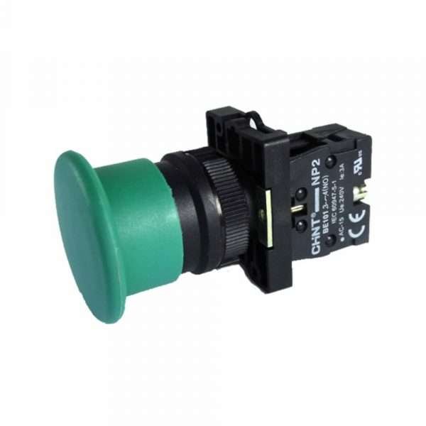 PULSANTE CHINT NP2-EC31 HONGO NO VERDE