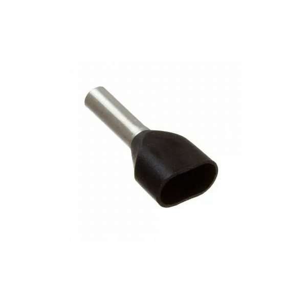 TERMINAL PUNTERA DOBLE CHINT NEGRO (2X14 AWG)