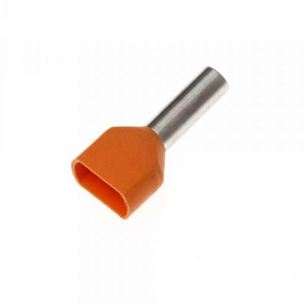 TERMINAL PUNTERA DOBLE CHINT NARANJA (2X10AWG)