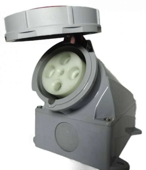 TOMA SOBREPUESTA ROJA IP67 CNC 63A 3P+T 415