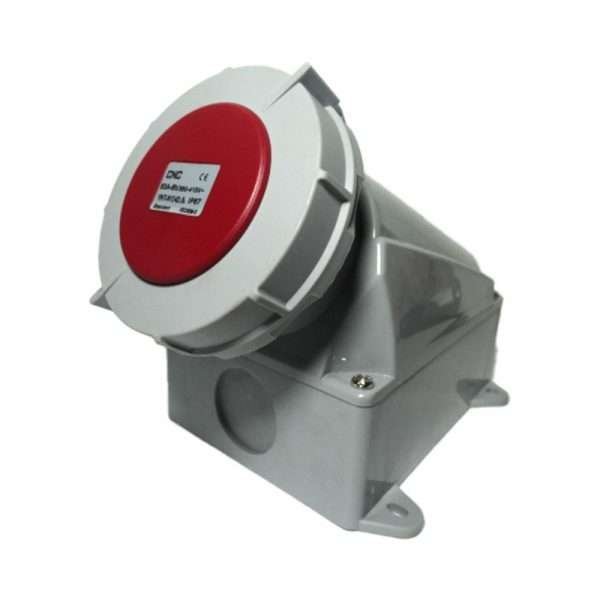 TOMA SOBREPUESTA ROJA IP67 CNC 63A 3P+T 415