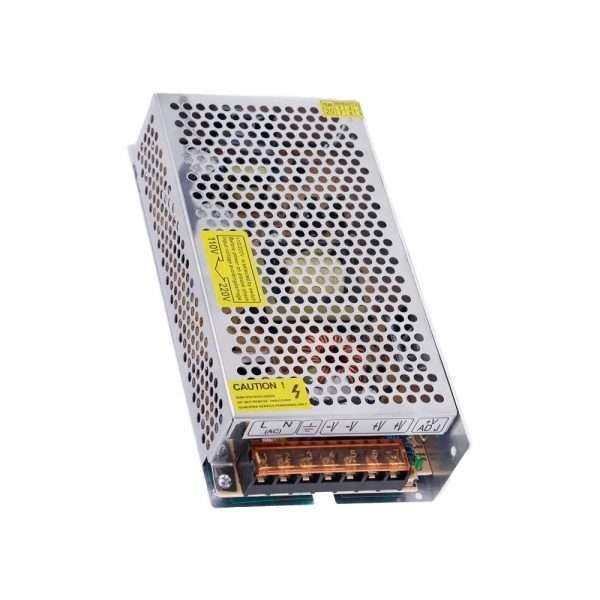 TRANSFORMADOR 12VDC 10A 120W ALUMINIO 110/220VAC