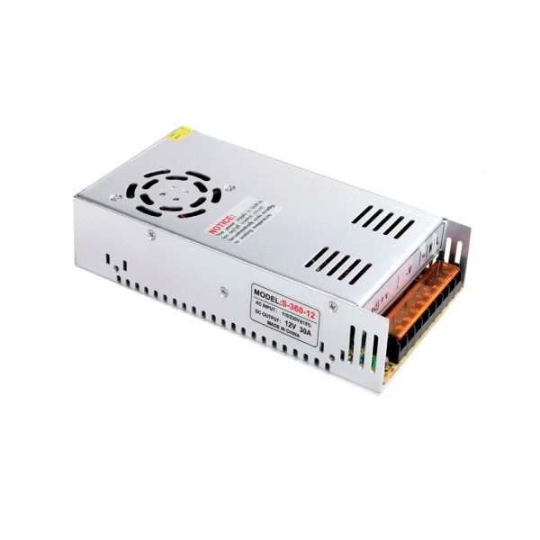 TRANSFORMADOR 12VDC 30A 360W ALUMINIO 110/220V
